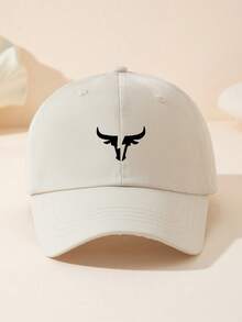 1pc Men's Casual Minimalist Bull Graphic Adjustable Baseball Cap, Suitable For Daily And Outdoor Wear,Summer,Beach,Holiday - Multicolor - View 9