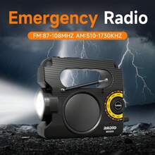 Hand Crank Emergency Radio Weather Radio With Antenna, SOS Alarm And Reading Lamp, Flashlight, Weather Alert, Solar Powered, Household Gift & Survival Gear - View 10