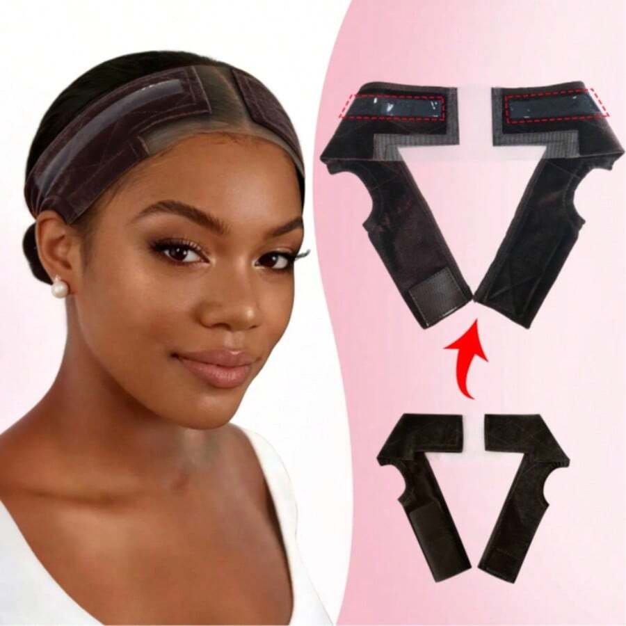 Băng đô cố định tóc giả ren nữ được nâng cấp - Băng đô cố định tóc giả ren phía trước có thể điều chỉnh với thiết kế khoét tai, viền ren tự nhiên, băng chống trượt có thể điều chỉnh, khóa dán thoải mái và băng đô co giãn thoáng khí. - Xem 1