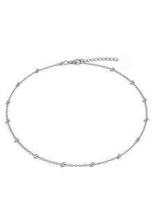 1 chiếc dây đeo eo bằng kim loại tối giản dành cho nữ, dây đeo eo thon gọn gợi cảm. - Bạc - Xem 2