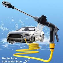High Pressure Washing Water Gun With Foam Bottle Portable Multi Function Adjustable Thickened Rod Sprayer 3/ 4" And 1/ 2" Quick Connect Adapter For Cleaning Tools High Water Pressure Suitable For Washing Courtyard Cleaning - Car Washing Gun With Foam Bottle - View 3