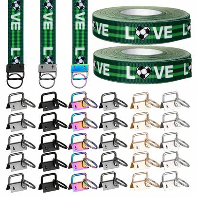 Bộ 16 móc khóa tua rua nhiều màu sắc với dây đeo kiểu bóng đá, tự làm quà tặng cho tiệc tùng, tốt nghiệp, du lịch, kỳ nghỉ, tựu trường.