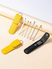 6pcs Portable Ear Wax Removal Kit, Spiral Spring Ear Cleaning Tools, Ear Picks Set - Multicolor - View 5