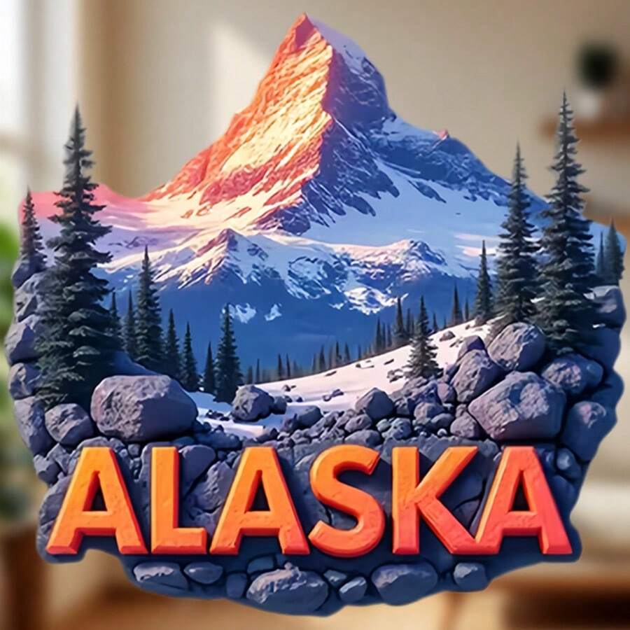 Một cánh cửa dẫn vào vùng biên giới Alaska: Điểm đến hoang dã Alaska Peaks với những vách đá hiểm trở và bóng cây thường xanh, những ngọn núi phủ tuyết trắng và dòng sông hoang dã – Vẻ đẹp hùng vĩ chưa được thuần hóa dành cho tủ lạnh của bạn. - Những đỉnh núi tuyết ở Alaska - Xem 1