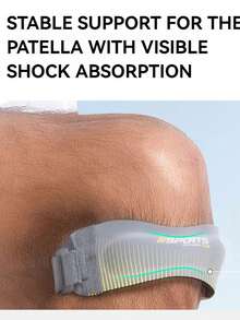 1pc Adjustable Breathable Anti-Collision Compression Sports Knee Sleeve - Multicolor - View 7