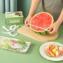 Disposable Cling Film Wrap Covers, Reusable Refrigerator Bowl Covers With Elastic Rim, Household - Multicolor - View 4