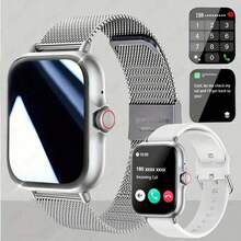 Đồng hồ thông minh màn hình cảm ứng HD 1.83 inch - Gọi điện không dây, chụp ảnh, điều khiển nhạc | Tương thích với Android/IOS, dành cho cả nam và nữ, mặt đồng hồ tùy chỉnh, báo thức và thông báo cuộc gọi/tin nhắn. - Nhiều màu - Xem 16