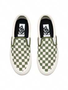 Vans男鞋女鞋Slip-On Reissue 98棋盤格一腳蹬帆布鞋低筒板鞋休閒鞋懶人鞋VN000CSECIB - 綠色 - 查看 5