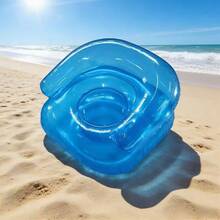 1pc Dopamine Colorful Inflatable PVC Sofa - Multifunctional Foldable Lounge Chair. Space-Saving Design, Quick Inflation, Suitable For Dorm, Patio And Camping Travel - Multicolor - View 9