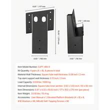 Soportes - Hochbühnenplattformgestell 8 uds. 4*4 - Ver 7