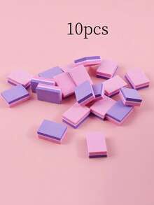 klimonla Bộ 10/20/50 chiếc dũa móng tay mini vuông hai mặt, dụng cụ đánh bóng và làm mịn sơn móng tay, dụng cụ chăm sóc móng, vật dụng cần thiết cho mùa tựu trường. - Nhiều màu - Xem 10