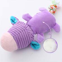One Cute Animal Design Dog Plush Toy - Interactive And Bite-Resistant Pet Chew Toy! - 灰色大象 - 查看 2