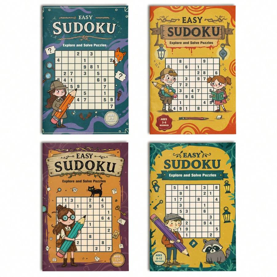 Sách luyện tập logic Sudoku cổ điển, tăng cường sức mạnh trí não và khả năng suy luận thông qua các thử thách giải đố số được sắp xếp khoa học, giúp duy trì sự tập trung và ngăn ngừa mệt mỏi, phù hợp cho việc luyện tập hàng ngày và rèn luyện nhận thức lâu dài. - Sách bài tập Sudoku - Tập 16 - Xem 1