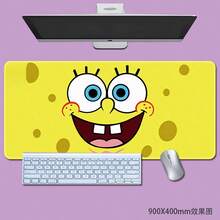 Tấm lót chuột SpongeBob SquarePants ngộ nghĩnh 1 mảnh | Thảm lót bàn chơi game | Tấm lót chuột vui nhộn và cá nhân hóa | Tấm lót bàn phím | Trang trí văn phòng | Quà tặng Tấm lót chuột để bàn - Tấm lót chuột bằng cao su và tấm lót viết chống tràn, Thảm để bàn nghệ thuật và thẩm mỹ - Tấm lót chuột chơi game, Thảm bàn chống trượt cho máy tính xách tay và bàn phím, Một vật trang trí văn phòng tuyệt vời; Tấm lót chuột trang trí bàn làm việc chủ đề SpongeBob SquarePants, Văn phòng phẩm. - Chuột Pad - Xem 13