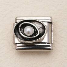 1 PC Stainless Steel Bracelet Accessories With Moon, Butterfly And Heart Patterns As Well As Other Elements, Used For DIY Bracelet Jewelry Making And Freely Matchable With Different Styles. - Silver - View 13