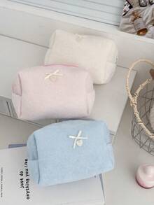 1 Túi đựng mỹ phẩm nữ kiểu Hàn Quốc, thiết kế jacquard, mềm mại và bông xốp, dung tích lớn, túi đựng đồ du lịch có khóa kéo, túi đựng đồ dùng vệ sinh cá nhân dễ thương, họa tiết caro, túi đựng đồ trang điểm dung tích lớn, túi đựng mỹ phẩm du lịch, túi đựng đồ đa năng, đồ dùng học tập, đồ dùng nghỉ lễ, đồ dùng du lịch, đồ dùng ký túc xá, quà Giáng sinh, quà tặng mẹ, quà tựu trường, quà tặng học sinh, quà tặng phù dâu, quà năm mới - Nhiều màu - Xem 11