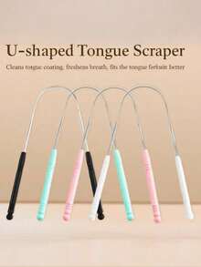 Bộ 1/2/3 dụng cụ cạo lưỡi, chuyên dụng để loại bỏ hơi thở hôi và vết ố trên răng - Dụng cụ làm sạch lưỡi bằng kim loại. - Nhiều màu - Xem 2
