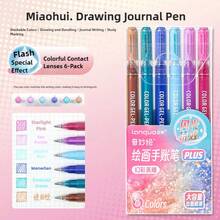 Juego de 72/54/36/24/16 bolígrafos de gel de colores brillantes Langer (incluye caja de regalo), bolígrafos de gel brillantes de 1.0 mm, juego con caja de regalo, bolígrafos de dibujo de colores de alta gama, adecuados para estudiantes, temporada de vuelta al colegio - Conjuntos - Ver 12