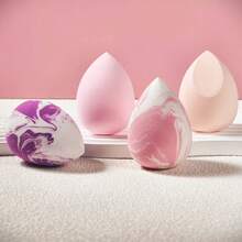 1/4pcs Makeup Sponge, Multi-Functional Foundation Applicator For All Skin Types To Achieve Flawless Makeup Finish - Multicolor - View 3