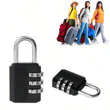 1pc/2pcs/4pcs Combination Lock, Alloy 3-Digit, For Wardrobe, Suitcase, Gym, Locker (Random Color) - Multicolor - View 4
