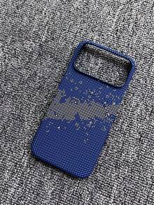 适用于 17 Air 16 Pro Max 的碳纤维纹理无边框手机壳，支持无线充电，超薄设计 - A - 查看 31