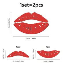 OUTANA Stiker Cermin Pola Bibir Perekat Akrilik, Tidak Perlu Alat, Dapat Dilepas, Cocok untuk Kamar Tidur, Ruang Belajar, Ruang Tamu, dan Tempat Pesta, Tersedia dalam Warna Emas, Perak, Hitam, Merah, dan Warna Lainnya - Beraneka warna - View 4