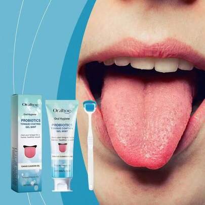 1pc Portable 3-In-1 Tongue Cleaner Brush, Triple Cleaning Function, Effectively Removes Bad Breath, Refreshes Mouth, Gentle On Oral Cavity, Suitable For Morning Cleaning, After Meals, Business Travel And Trips, Easily Maintains Oral Health, Non-Slip Handle Design, Comfortable Grip, Applicable For Daily Grooming, Post-Workout Cleaning, Office Emergency Use, Keeps Mouth Fresh, Perfect Gift For Loved Ones, Family, Friends And Partners