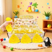 奶酪麦芽糖慢回弹软球 - 超柔软可捏手工球 | 新奇礼物，成人趣味慢回弹玩具 | 缓震减压球 | 成人感官减压玩具 - 彩色 - 查看 3