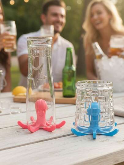 1pc 3D Printed Cup Holder, Space-Saving 3D Printed Design Fits Various Water Bottles, Mugs And Glasses, Kitchen Accessory