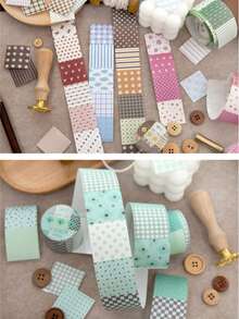 Bộ sticker chấm bi phong cách cổ điển, tông màu pastel và tự nhiên, đã được cắt sẵn tiện dụng, thích hợp cho sổ lưu niệm, nhật ký, thiệp, sổ kế hoạch, bullet journal, trang trí thủ công cho người lớn và thanh thiếu niên, vật dụng trang trí dùng một lần. - Nhiều kiểu dáng - Xem 10