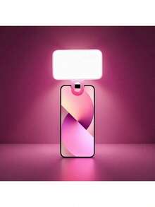 Warm And Cold Dual Color Temperature Selfie/Live Streaming Light Pro Photo/Video Lighting – Mini Clip LED Fill Light For Phones & Cameras,Ultra-Portable Mini Clip LED Selfie Light – Rechargeable 3 Modes Fill Light Mother's Day Mom Birthday Gift - A - View 10