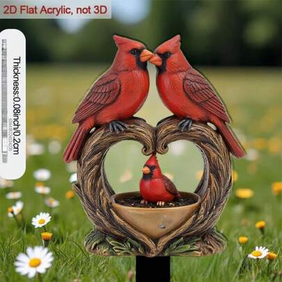 Cọc cắm đất hình bướm phát sáng vĩnh cửu 2D, 1 chiếc, làm bằng acrylic, chống gió và chống nước, trang trí ngoài trời với thiết kế lông vũ phát sáng, thích hợp cho bia mộ, trang trí Lễ Phục Sinh và Ngày của Mẹ, bảng tưởng niệm quanh năm, trang trí sân vườn phát sáng trong bóng tối.