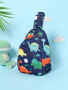 Ví đựng tiền xu in hình khủng long dễ thương cho trẻ em, ba lô hình khủng long, túi đeo chéo đa năng cho trẻ em. - Nhiều màu - Xem 9