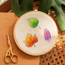 Water-Soluble Printed Leaf And Flower Embroidery Pattern Stabilizer Design, Suitable For Handmade Sewing Enthusiasts To Paste And Sew Embroidery Paper - A256 - View 8