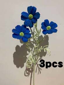 1/3/4/5/8支仿真波斯菊 - 波西米亚雏菊花束，四季皆宜的家居装饰，夏季婚礼和秋季感恩节餐桌摆饰，不褪色人造菊花，适用于餐桌/摄影派对套装 - 彩色 - 查看 33