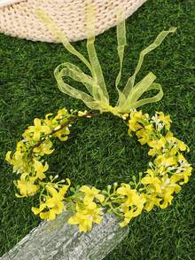 1 Băng đô cài tóc hoa giả phong cách Bohemian – Vòng hoa cài tóc cô dâu thanh lịch, phù hợp cho kiểu tóc đi biển/tuần trăng mật/tiệc tùng. - Nhiều màu - Xem 8