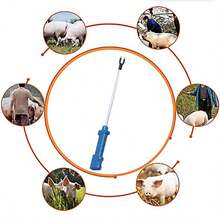 Electric Livestock Farmer: Blue+108cm+detachable +rechargeable +led Light, Adaptable To Various Animals (scenarios): Cattle Movement, Pre-slaughter Inspection, Grazing And Cleaning Stables - Azul - Ver 10