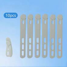 10 chiếc dây buộc silicon, dụng cụ sắp xếp cáp, dây buộc chống thất lạc tai nghe và cáp sạc, bộ chia cáp dữ liệu, dây buộc gọn gàng. - A - Xem 10