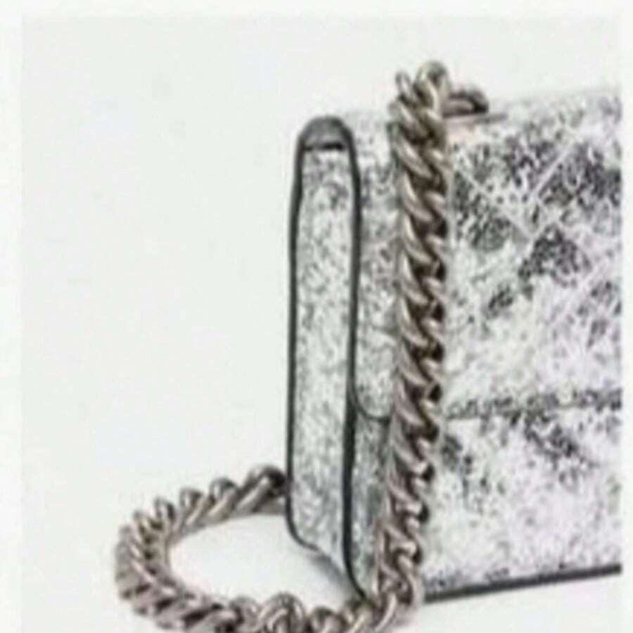 2025 New Mini Crossbody Bag, Shiny And Versatile Chain Single-Shoulder French Genuine Version, Crossbody Bag, Single-Shoulder Bag.Suitable For Use In Winter. Suitable As A Gift To Give To Others.Crossbody Bags For Women.Christmas Gifts.Gifts For Women.Purses And Bags Women.Christmas Gift For Girlfriend - 白色 - 查看 1
