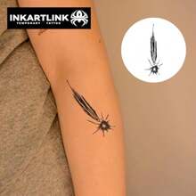 INKARTLINK タトゥーシール ジャグアタトゥー 2枚セット 2週間 長持ち 防水 刺青シール 入れ墨シール メンズ レディース 流行 女 半永久的 消えるタトゥー 手首 腕 手の背 足 腹部 鎖骨 - 8 - チェックする 2