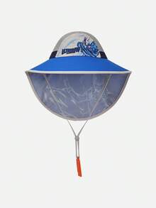 Balabala Mũ lưỡi trai Ultraman cho bé trai năm 2026, nhẹ, thoáng khí, có dây đeo điều chỉnh được, mũ mùa hè mát mẻ ngoài trời. - xanh đậm - Xem 1