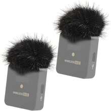 2 piezas Paravientos para micrófono compatible con RODE Wireless Go 2, filtro antiviento profesional diseñado para el sistema de micrófono inalámbrico compacto RODE - Unitalla - Ver 1