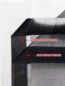 Black Magnetic Mid Opening Door Curtain, Mosquito Proof Mesh Curtain, Self Installing Mosquito Net For Home Use, No Need For Punching, Easy To Install, Summer Specific. - Magnetic Door Curtain - View 6