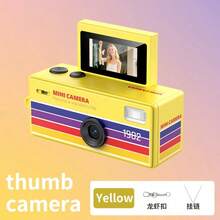 Flip Screen Mini Thumb Camera, Supports Photo Capture & Phone Upload, Backpack Accessory - Multicolor - View 13