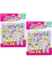 2 Kits Of Beads And Letters For Children And Thread For Necklace Bracelet - Nhiều màu - Xem 2