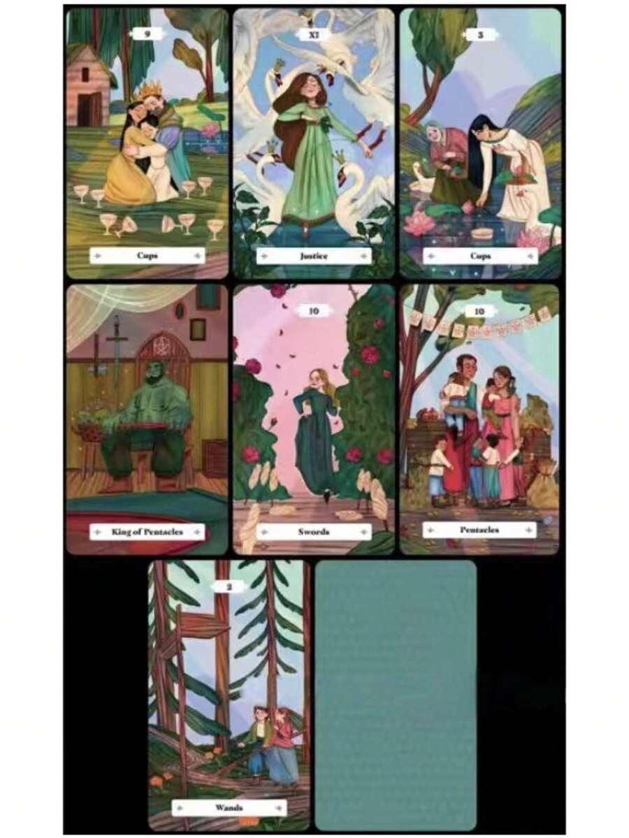 Bộ bài Tarot Truyện cổ tích rừng xanh, trò chơi giải trí trên bàn, thích hợp làm quà tặng cho bạn bè, nhân dịp kỷ niệm, sinh nhật, ngày Valentine, Giáng sinh. - Mảnh duy nhất - Xem 1