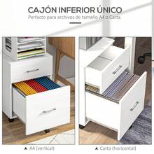 HOMCOM Arquivos de Arquivo - Branco - Ver 3