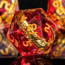 1pc D20 Faceted Ring, Resin Pointed Dice For D&D Role-Playing, Suitable For Board Games, RPG Tabletop Dice Games, Birthday, Holiday Gifts, Party Decor - Multicolor - View 13