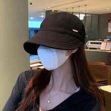 Women's Summer Hat Outdoor Travel Beach Baseball Cap With Large Brim Adjustable Hat - A - 查看 1