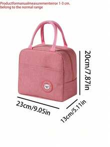 1 pièce Sac isotherme réutilisable épais en feuille d'aluminium étanche avec motif d'ours, convient pour le travail, l'école, les enseignants, les pique-niques en plein air, le camping, les voyages. Excellent cadeau pour les femmes, les hommes, la Fête des enseignants, les anniversaires, les vacances. Boîte à lunch portable. - Multicolore - Voir 2